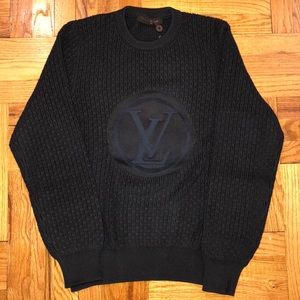 Men’s Louis Vuitton Circled LV Crew Neck Sweater
